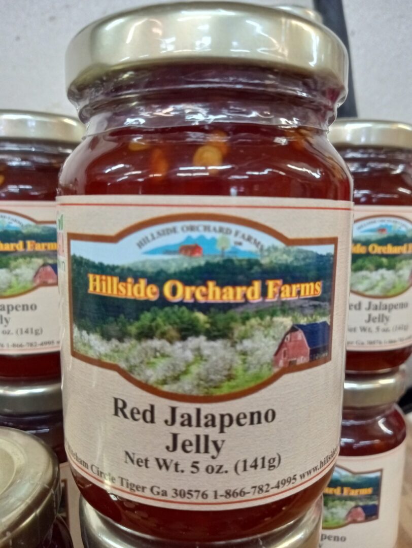 Red Jalapeno Jelly 5 Oz Hillside Orchard Farms 9923